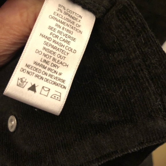 NWOT Quacker Factory Black Corduroy Jacket - Picture 5 of 5